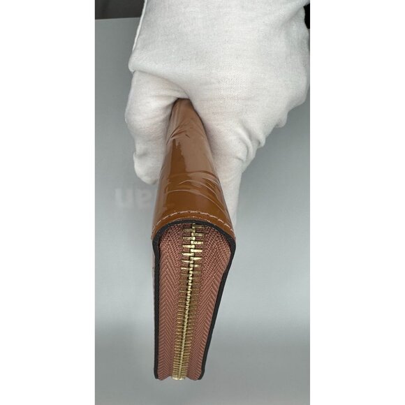 Louis Vuitton Vernis‎ Zippy Wallet Brown Monogrammed with DustBag/Box/COA - Picture 7 of 16